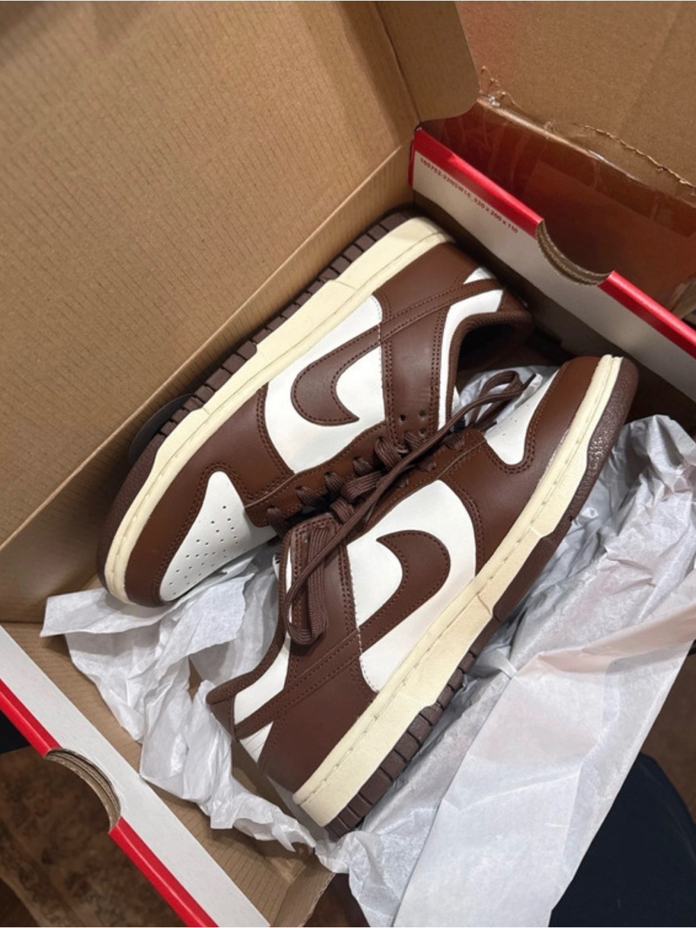 NIB Nike Dunk Low Retro Brown/White Women’s Sneakers